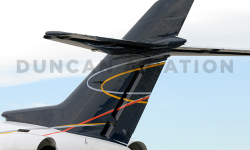 Painted tail of Hawker 800