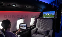 In-flight entertainment in Challenger 604