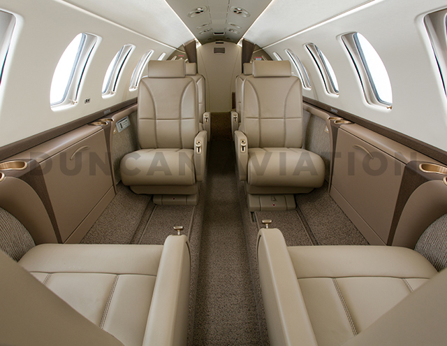 Citation CJ3 with updated tan interior