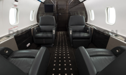 Interior of updated black and white CHALLENGER 300