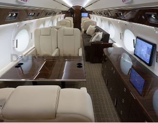 Updated Gulfstream GV interior