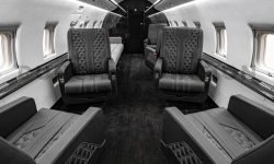 Interior of Challenger 604 after refurbishment