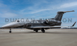 Gray and black paint on Embraer