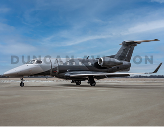 Gray and black paint on Embraer